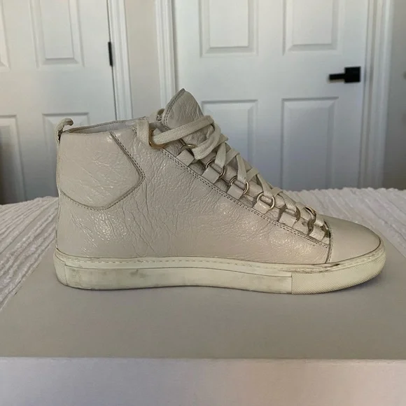 Balenciaga Pelle S Gomm Arena white blanc sneakers size 38
